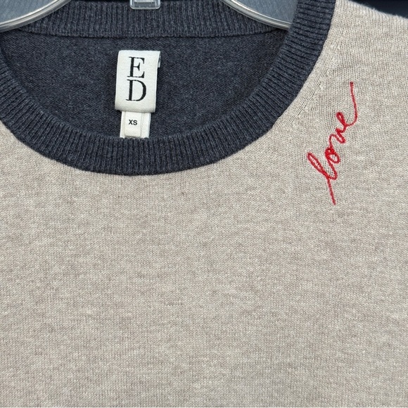 ED Love Colorblock Pullover Sweater XS - Picture 3 of 5